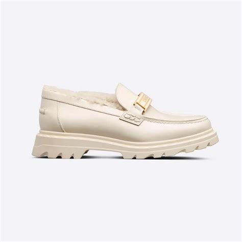 Dior Code Loafer White Brushed Calfskin 